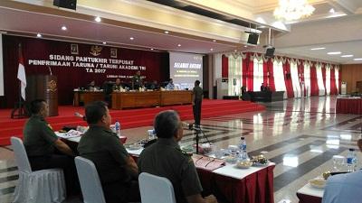 Panglima TNI Pimpin Sidang Pantukhir Capratar Akademi TNI
